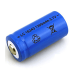 Trade Shop Traesio-batteria Lc 16340 Cr 123a Pila Ricaricabile A Litio 1300 Mah 3,7v Per Softair -