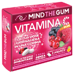 MIND THE GUM VITAMINA C FRUTTI ROSSI 18 GOMME CONFETTATE SENZA ZUCCHERO