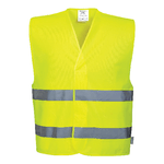 HI-VIS 2 BAND VEST (GILET ALTA VISIBILITA' 2 BANDE) - TG. L/XL