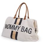 Childhome-MOMMY-Bag-Borsa-Fasciatoio-Bianca-Righe-Oro---Nero