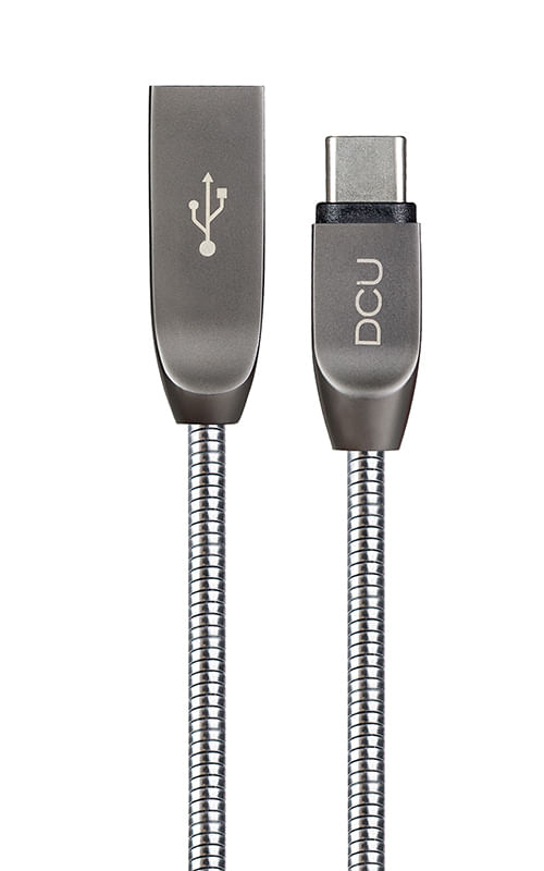 DCU-Advance-Tecnologic-30402015-cavo-USB-1-m-USB-2.0-USB-A-USB-C-Metallico