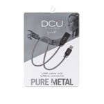 DCU-Advance-Tecnologic-30402015-cavo-USB-1-m-USB-2.0-USB-A-USB-C-Metallico