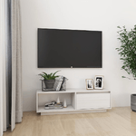 vidaXL Mobile Porta TV Bianco 110x30x33,5 cm in Legno Massello di Pino