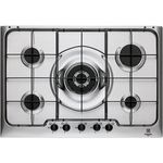 Electrolux PX750UV SoftLine Piano Cottura a Gas 5 Zone 1 bruciatore Wok 75 cm Inox