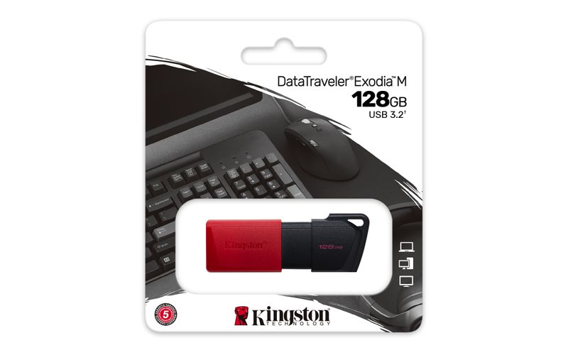 Kingston-Technology-DataTraveler-Exodia-M-unita-flash-USB-128-GB-USB-tipo-A-3.2-Gen-1--3.1-Gen-1--Nero-Rosso