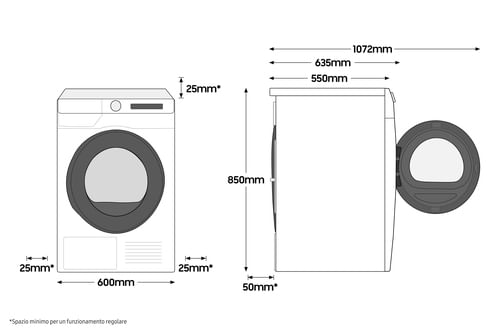 Samsung-WW90T534DAT-lavatrice-Caricamento-frontale-9-kg-1400-Giri-min-Bianco