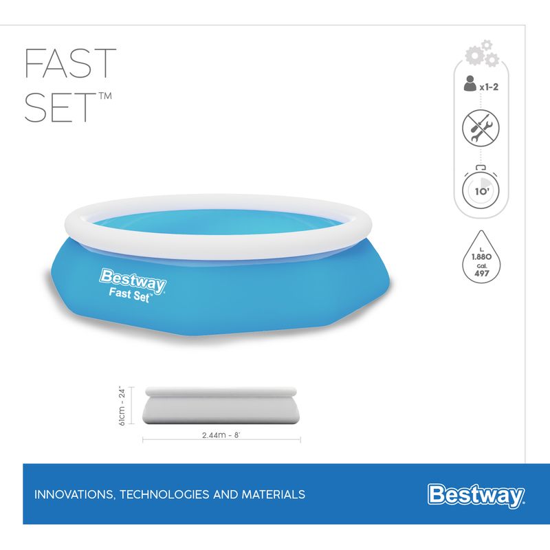 Bestway-Piscina-Gonfiabile-Rotonda-Fast-Set-244x66-cm-57265