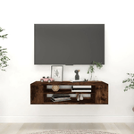 Mobile TV Pensile Rovere Fumo 100x30x26,5 cm Legno ingegnerizzato