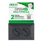 Fme-Frutto-Doppio-Presa-SK-10-16a-Nero-Opera