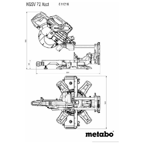 Metabo-KGSV-72-XACT-6300-Giri-min-1800-W