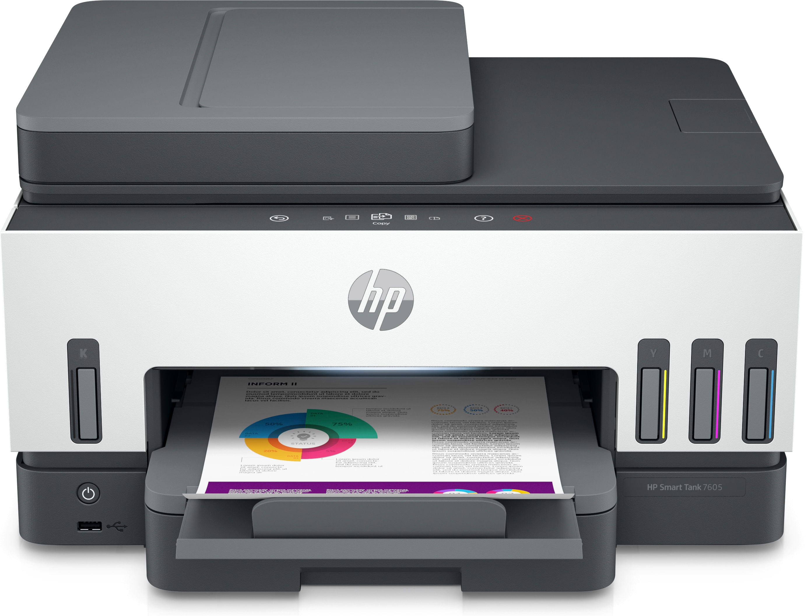 HP Smart Tank 7605: Stampante Multifunzione a Colori con Serbatoio d'Inchiostro