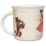 Set 4 Tazzine caffe' 90 ml new bone china,Miss XMas