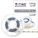 V-TAC Strip LED SMD2835 8W/m 5m 120 LED/m 137LM/W 24V 3000K IP20 10mm