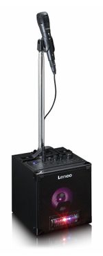 Lenco-BTC-070BK-Impianto-Karaoke-Altoparlante-Bluetooth-con-Microfono