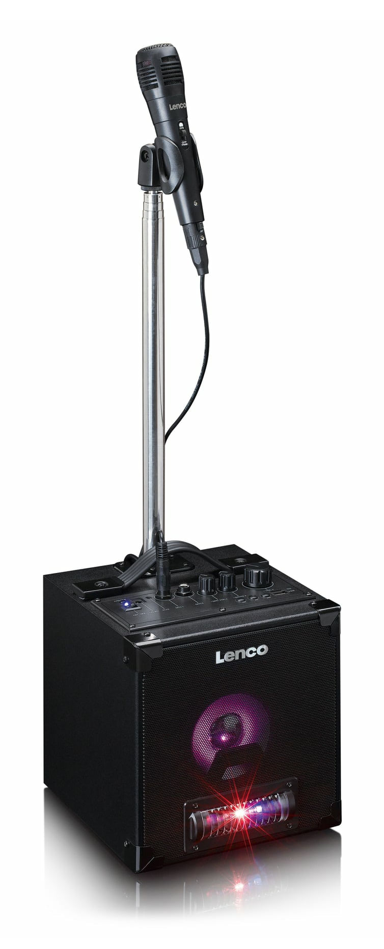 Lenco-BTC-070BK-Impianto-Karaoke-Altoparlante-Bluetooth-con-Microfono