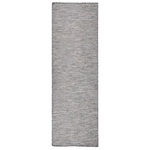 Tappeto da Esterni a Tessitura Piatta 80x250 cm Marrone e Blu