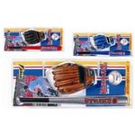 Sport One Mandelli Set Baseball Strike 3 Con Mazza In Legno Cm. 60 - 3 Varianti Ass.