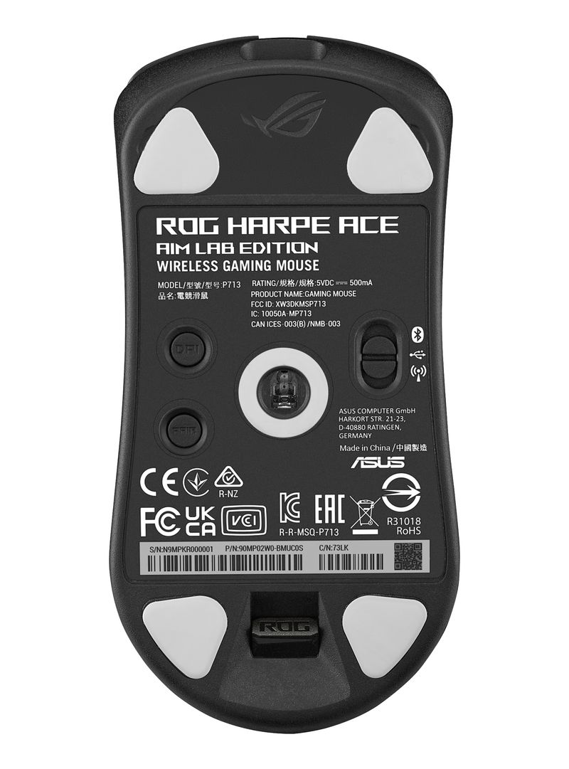 ASUS-ROG-Harpe-Ace-Aim-Lab-Edition-mouse-Giocare-Ambidestro-RF-Wireless---Bluetooth---USB-Type-A-Ottico-36000-DPI