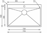 Lavello-FILOQUADRA-MIX-77X50X19--1-vasca-ACCIAIO-INOX