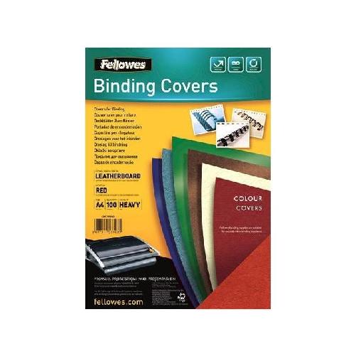 FELLOWES DELTA COUVERTURES A4 ROUGE X 100