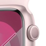 Apple-Watch-Series-9-GPS-Cassa-45mm-in-Alluminio-Rosa-con-Cinturino-Sport-Rosa-Confetto---M-L