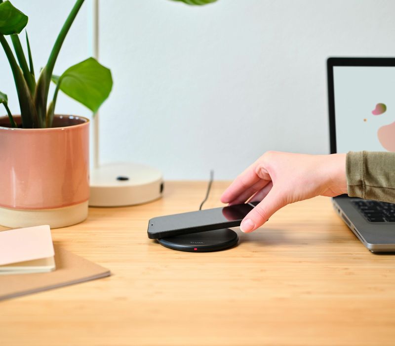 Trust-Viro-Smartphone-Nero-USB-Carica-wireless-Ricarica-rapida-Interno