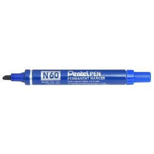 Pentel N 60 marcatore permanente Punta smussata Blu 12 pezzo(i)