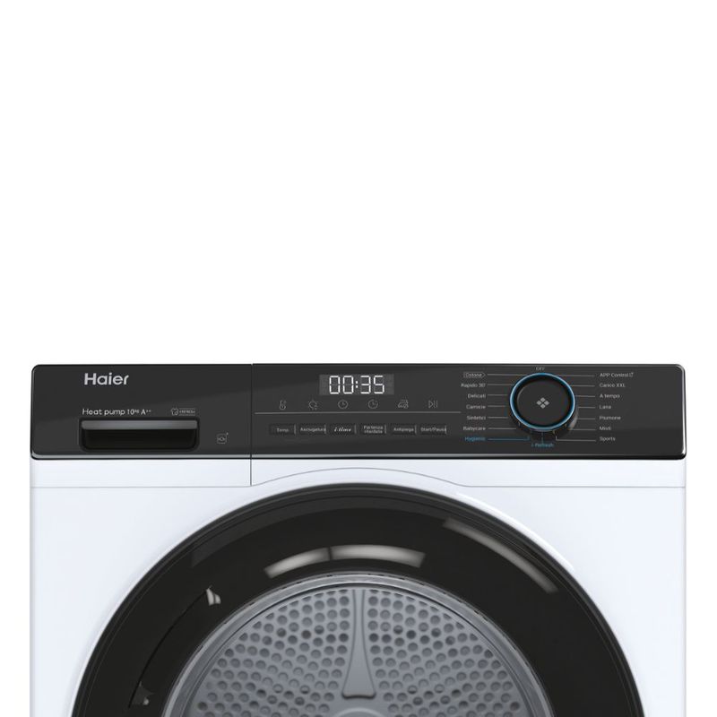 Haier-HD100-A2939E-IT-asciugatrice-Libera-installazione-Caricamento-frontale-10-kg-A---Nero-Bianco