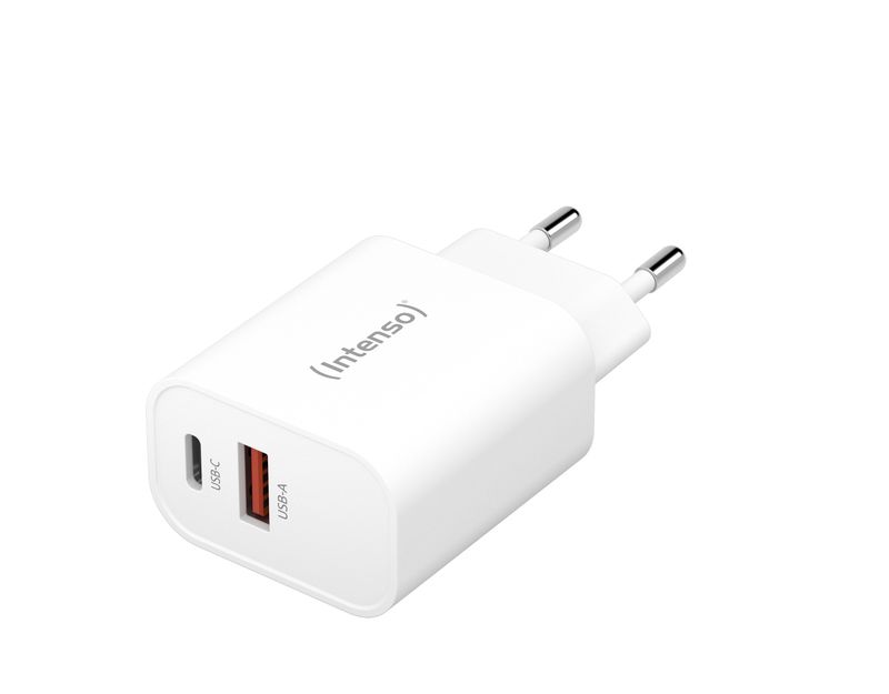 Intenso-POWER-ADAPTER-1XUSB-A-2XUSB-C-7806512-Universale-Bianco-AC-Ricarica-rapida-Interno