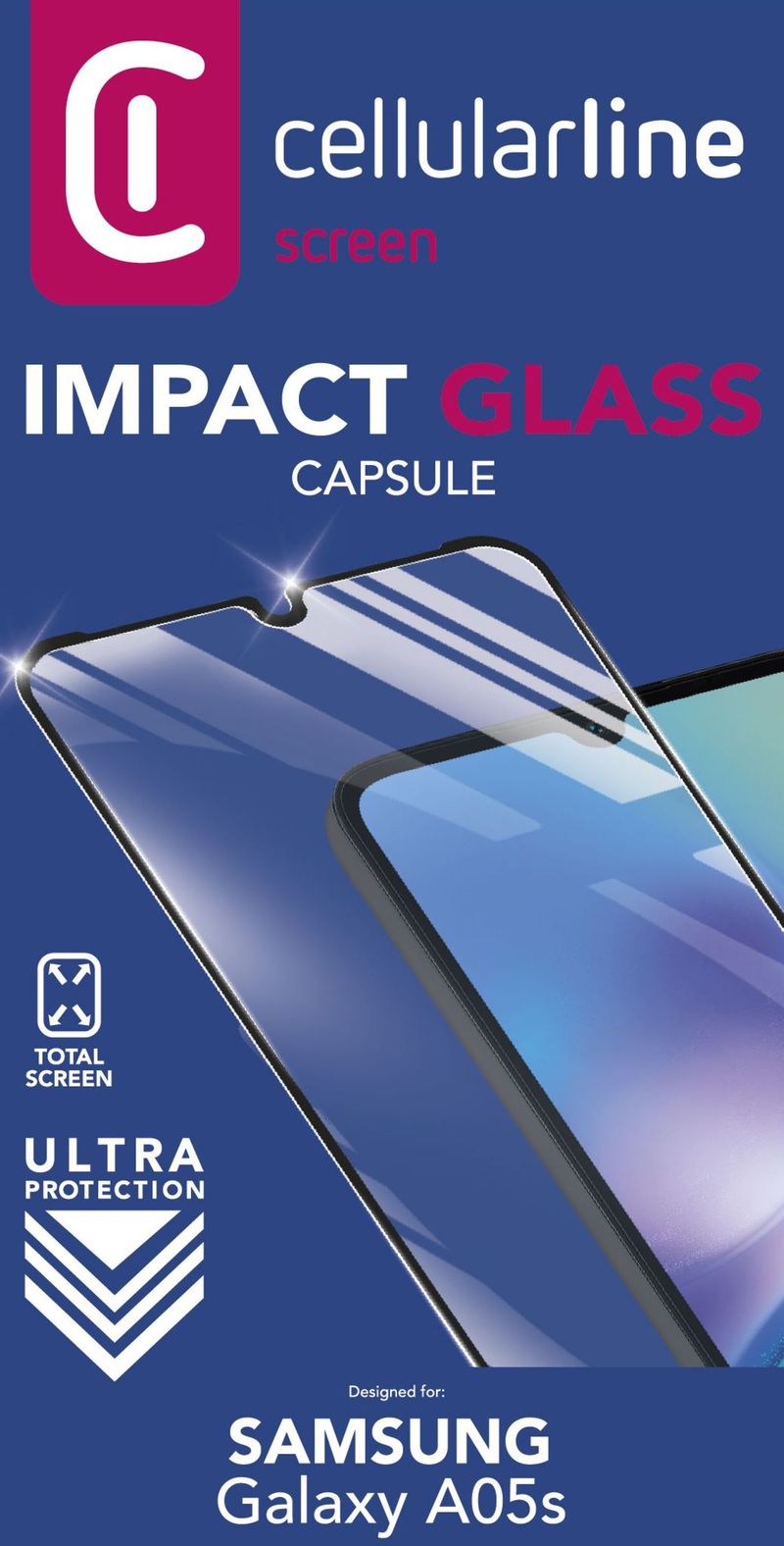 Cellular-Line-Pellicola-Protettiva-Impact-Glass-Capsule-per-Samsung-Galaxy-A05s