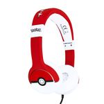 Oceania Trading OTL Technologies Pokémon Pokéball Cuffie Cablato A Padiglione MUSICA Nero, Rosso, Bianco