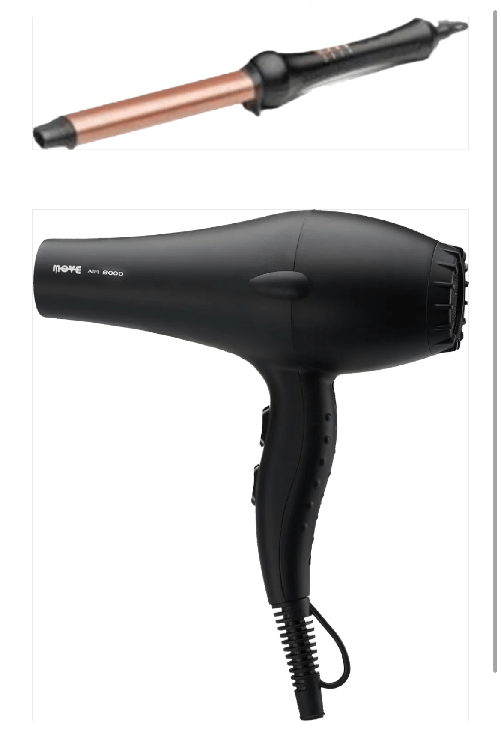 PHON MOVE AIR 9000 BLACK PIU' FERRO RETRO' CURL WAVE II (20X30MM)