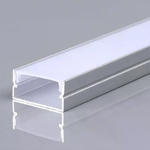 V-TAC Profilo in Alluminio Colore Silver per Strip LED Copertura Satinata 2000*20*10mm