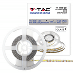 V-TAC Strip LED SMD2835 17W/m 5m 204 LED/m 12V 6400K IP20 10mm