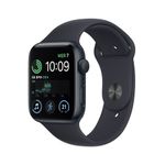 Apple Watch SE GPS 44mm Cassa in Alluminio color Mezzanotte con Cinturino Sport Band Mezzanotte - Regular