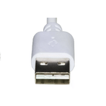 *Cavo Usb - Micro Usb Con Connettori Reversibili  Mt 1 Colore Bianco