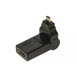 Adattatore Micro Hdmi Maschio - Hdmi Femmina Con Connettore Inclinabile E Ruotabile