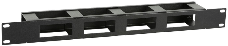 LOGON-RAO410BL-porta-accessori-Pannello-di-gestione-del-cavo--1U-19-S-TYPE-CABLE---MANAGEMENT-PANEL-WITH-COVER---BLACK--