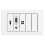 Vision TC3-PK presa energia Bianco (VISION Techconnect Modular AV Faceplate - LIFETIME WARRANTY