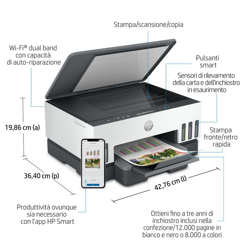 Hp-Multif.-Ink-A4-Colore-Smart-Tank-7005-15Ppm-Usb-Lan-Wifi-4-In-1-3-Anni-Gar-Reg-Prodotto