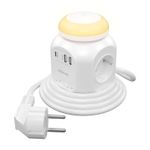 AISENS ASPS-2A1CLPQ02-W prolunghe e multiple 1,8 m 4 presa(e) AC Interno Bianco