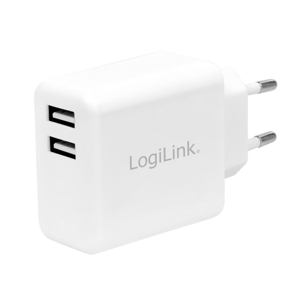 LogiLink-PA0210W-Caricabatterie-per-dispositivi-mobili-Interno-Bianco