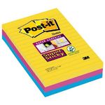 3M Post-It 7100234250 pouch autoadesiva Quadrato Blu, Rosa, Giallo 90 fogli Autoadesivo