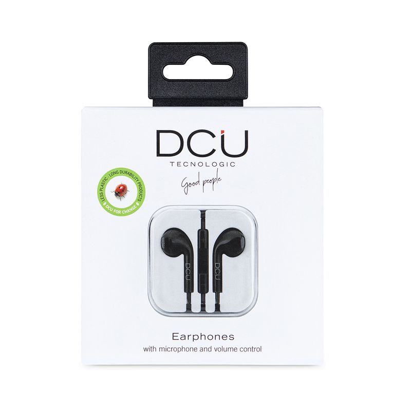 DCU-Advance-Tecnologic-34151001-cuffia-e-auricolare-Cuffie-Cablato-A-clip-Musica-e-Chiamate-Nero