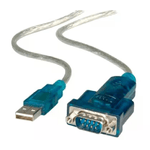 Adj 320-00001 cavo seriale Argento 1,8 m USB tipo A DB-9