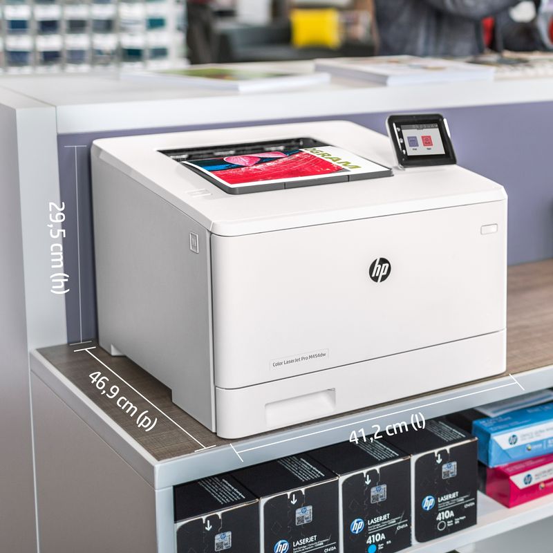 ORIGINALE-HP-stampante-Color-LaserJet-Pro-M454dw-W1Y45A-B19-Stampante-laser-a-colori-HP-Color-LaserJet-Pro-M454dw