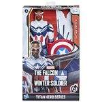 Hasbro Marvel Avengers , Captain America Falcon Edition, action figure Titan Hero da 30 cm, include ali