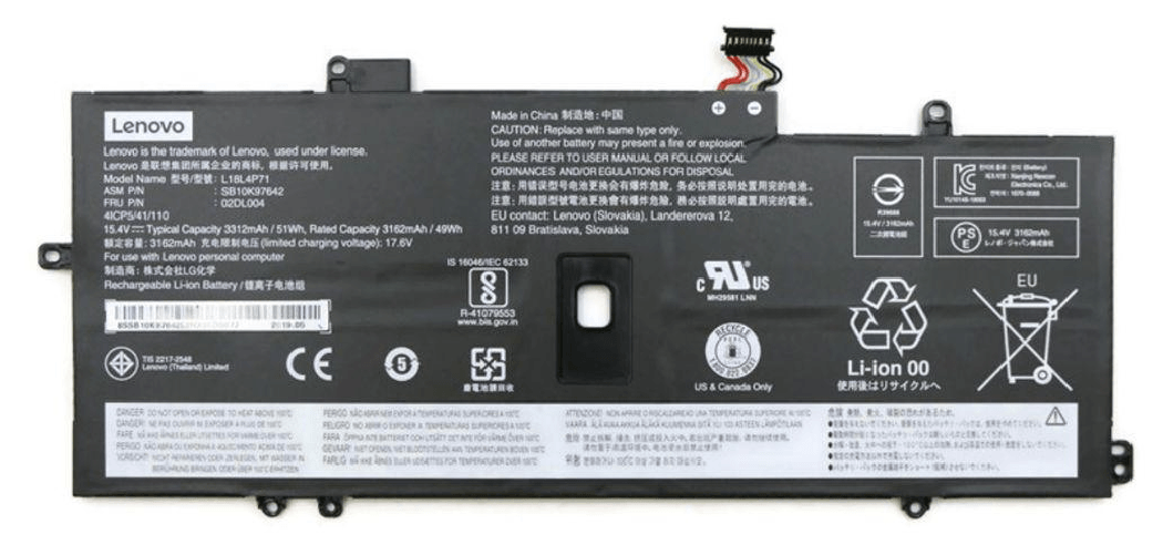 Battery Internal 4c 51Wh - LiIon LGC - Warranty 3M