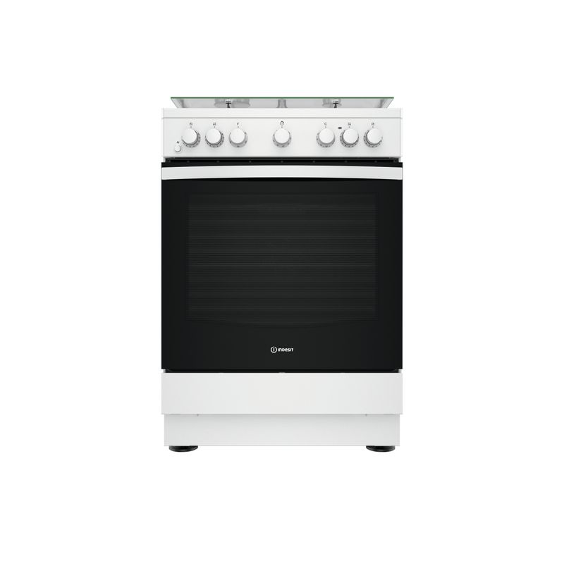 Indesit-IS67G4PHW-E-1-Cucina-Elettrico-Gas-Nero-Bianco-A