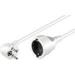 Microconnect PE140300W prolunghe e multiple 1 presae AC Bianco (Schuko power extension M-F 3m - Type F CEE 7/7-Type F CE